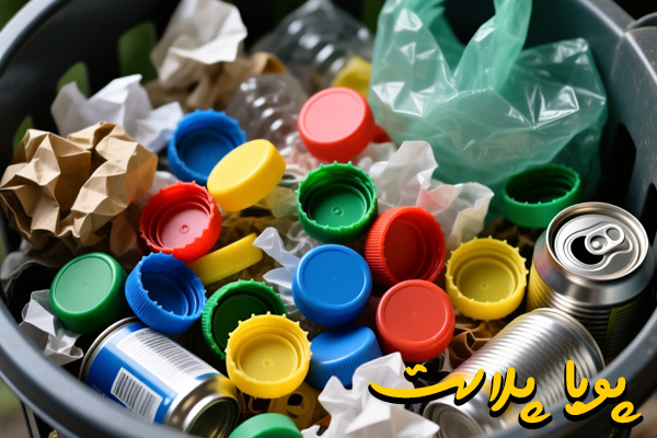 بازیافت درب قوطی های پلاستیکی