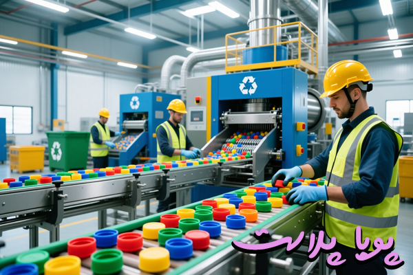 بازیافت درب قوطی های پلاستیکی