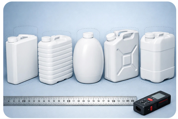 چرا ابعاد گالن 20 لیتری متفاوت است؟